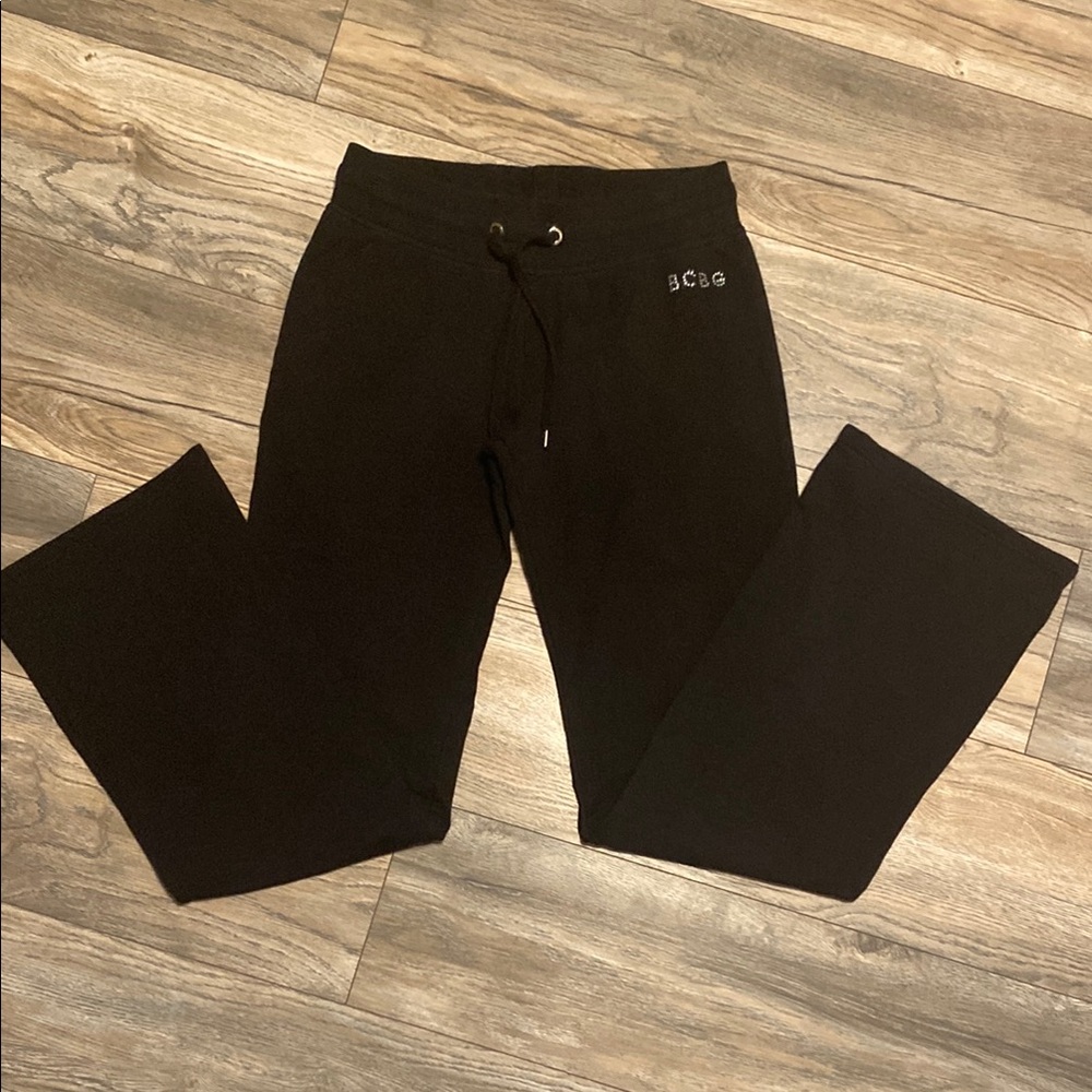 BCBG Black Sweatpants Comfortable Joggers